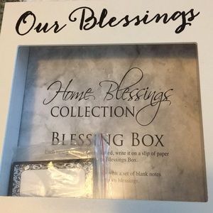 Blessing box with cards made out of wood